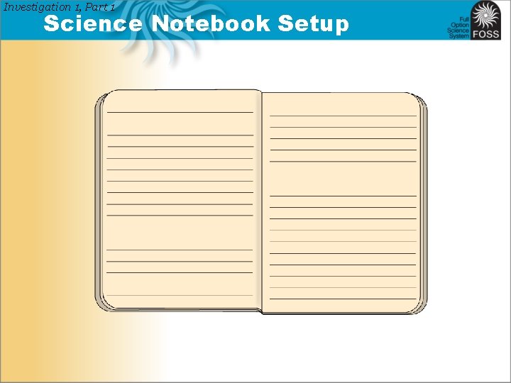 Investigation 1, Part 1 Science Notebook Setup 
