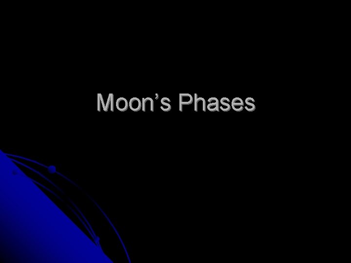 Moon’s Phases 