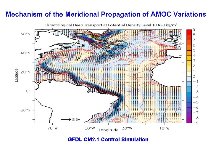 Mechanism of the Meridional Propagation of AMOC Variations GFDL CM 2. 1 Control Simulation