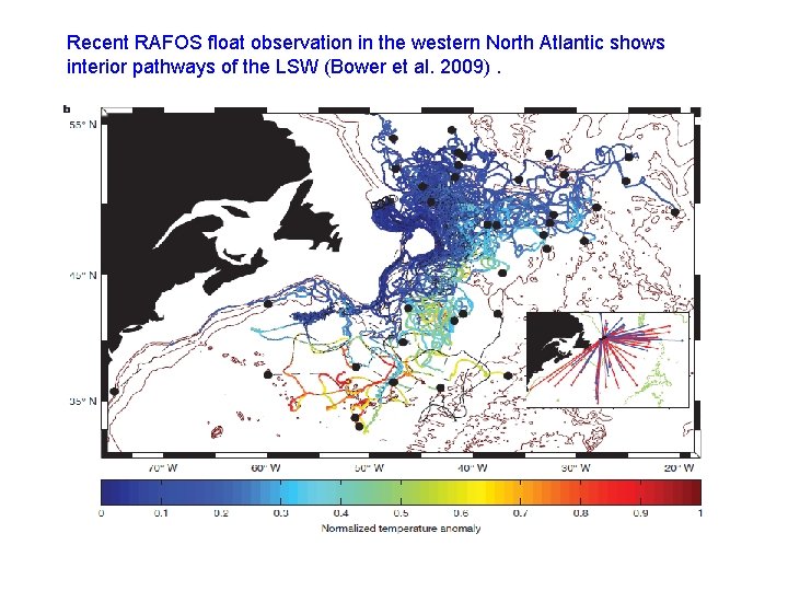 Recent RAFOS float observation in the western North Atlantic shows interior pathways of the