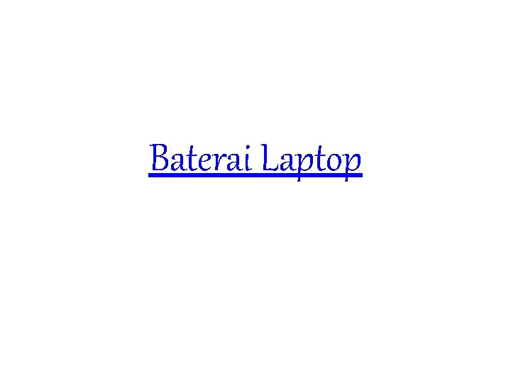 Baterai Laptop 