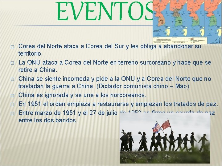 EVENTOS � � � Corea del Norte ataca a Corea del Sur y les