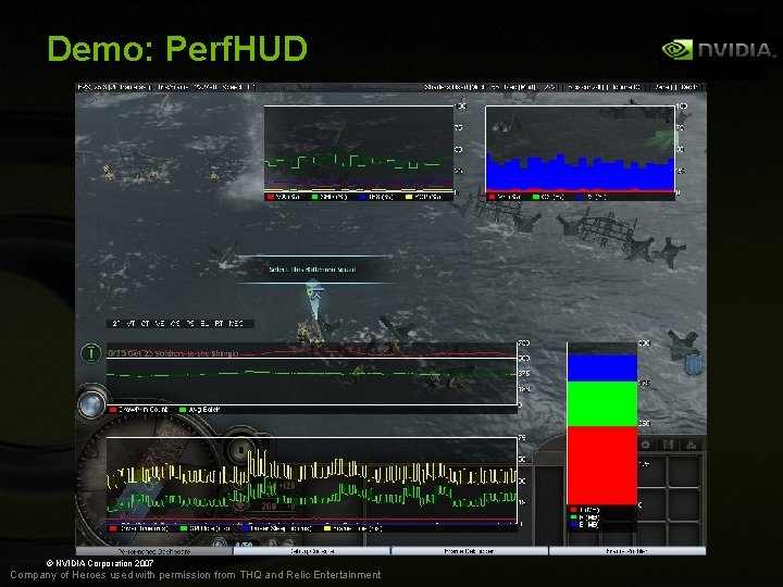 Demo: Perf. HUD © NVIDIA Corporation 2007 Company of Heroes used with permission from