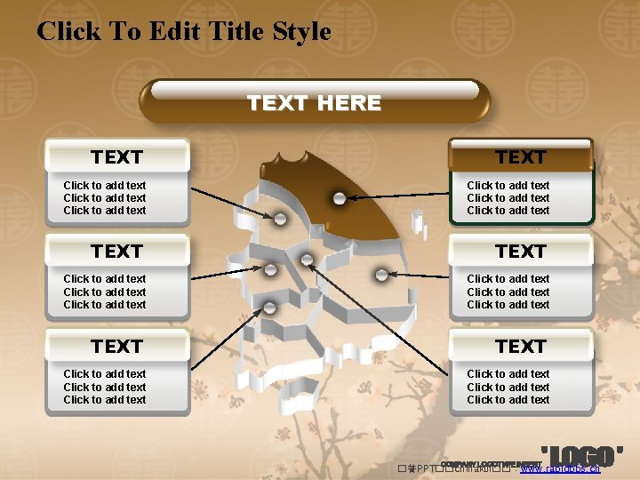 Click To Edit Title Style TEXT HERE TEXT Click to add text Click to