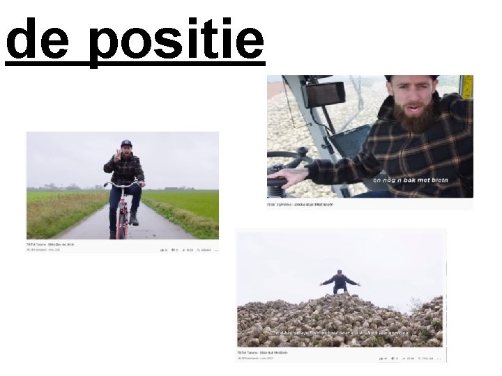 de positie 