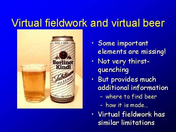 Not Field Work Focus on Sedimentary Environments Roger J Suthren Excerpts