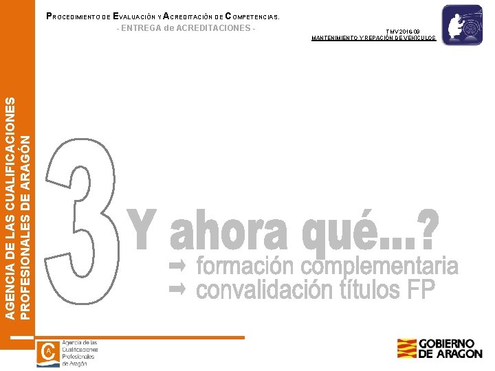 PROCEDIMIENTO DE EVALUACIÓN Y ACREDITACIÓN DE COMPETENCIAS. AGENCIA DE LAS CUALIFICACIONES PROFESIONALES DE ARAGÓN