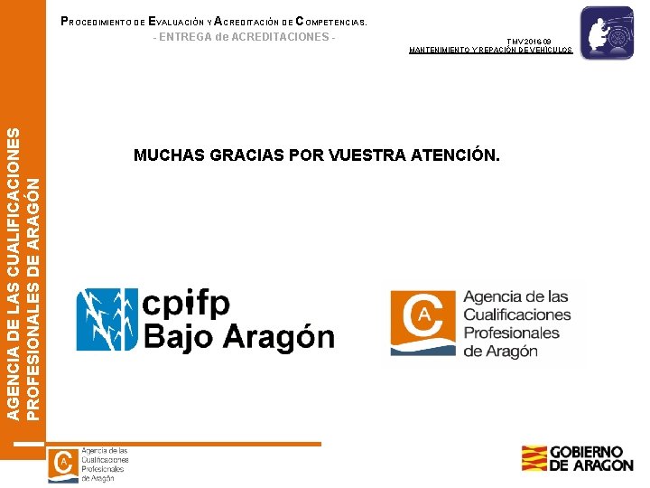 PROCEDIMIENTO DE EVALUACIÓN Y ACREDITACIÓN DE COMPETENCIAS. AGENCIA DE LAS CUALIFICACIONES PROFESIONALES DE ARAGÓN