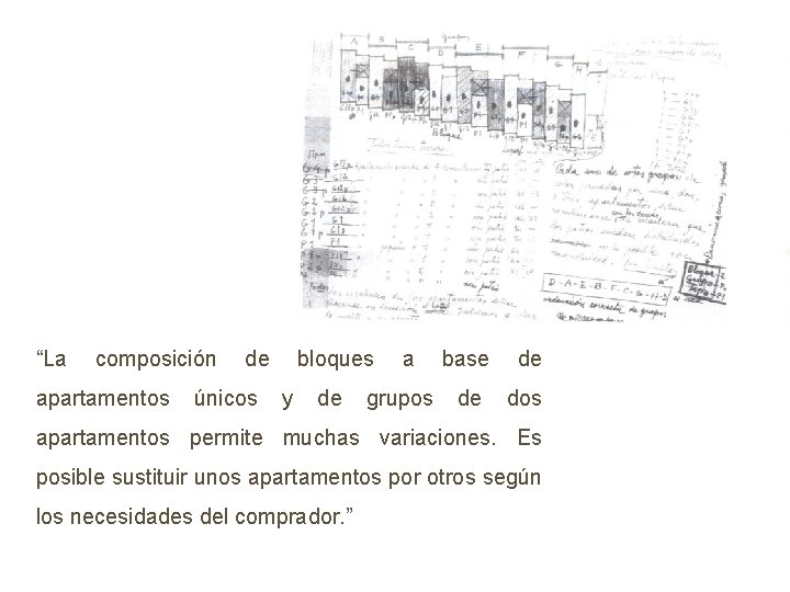“La composición apartamentos de únicos bloques y de a grupos base de de dos