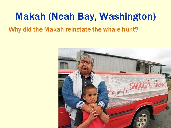Makah (Neah Bay, Washington) Why did the Makah reinstate the whale hunt? 