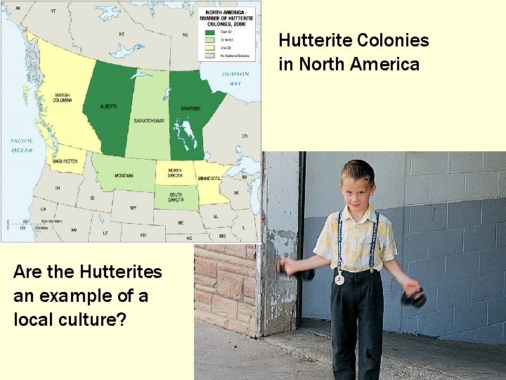 Hutterite Colonies in North America Are the Hutterites an example of a local culture?