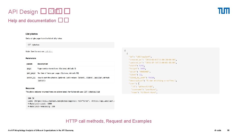 API Design ���� ♀� Help and documentation �� HTTP call methods, Request and Examples