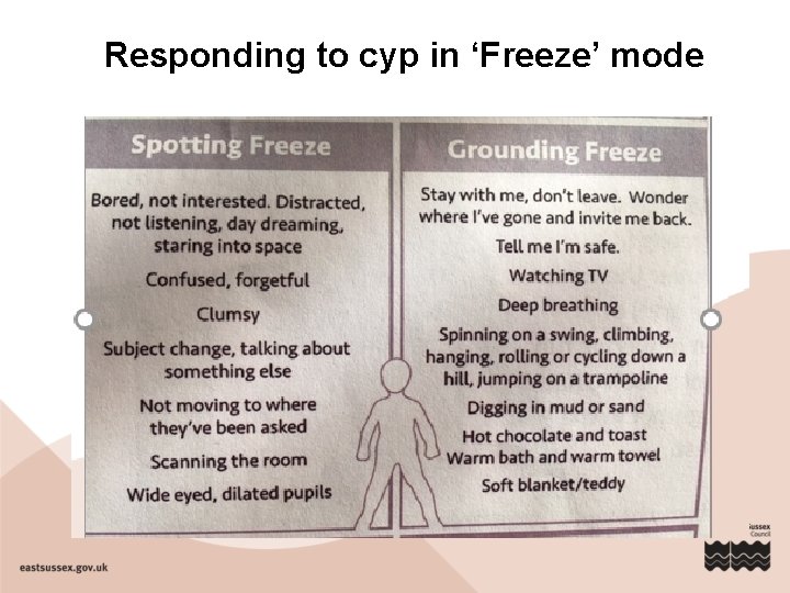 Responding to cyp in ‘Freeze’ mode 