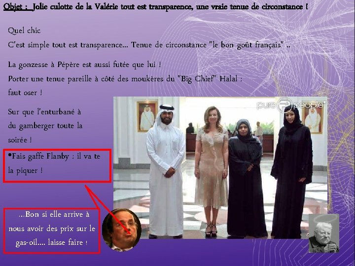 Objet : Jolie culotte de la Valérie tout est transparence, une vraie tenue de