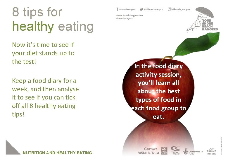 8 tips for healthy eating Now it’s time to see if your diet stands
