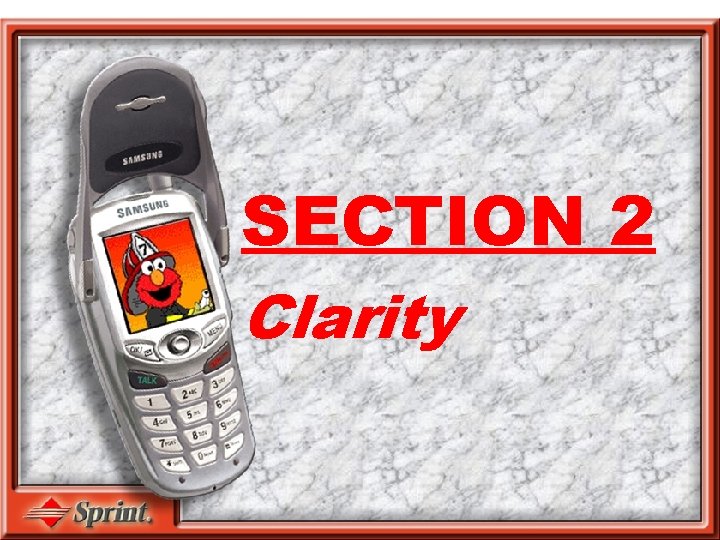SECTION 2 Clarity 