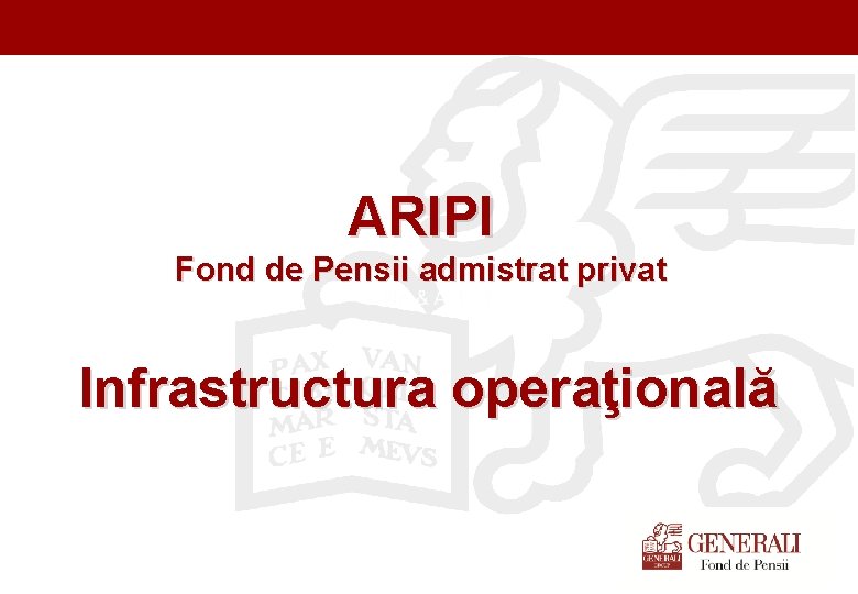 Titel der Präsentation (Ändern oder Löschen im Folienmaster) ARIPI Fond de Pensii admistrat privat