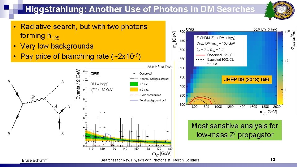 Higgstrahlung: Another Use of Photons in DM Searches • Radiative search, but with two