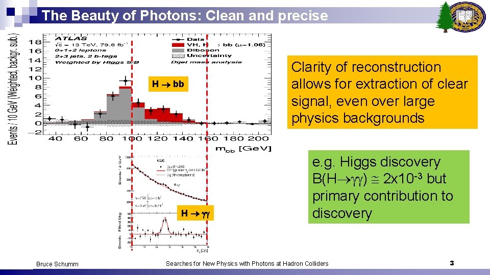 The Beauty of Photons: Clean and precise H bb H Bruce Schumm Clarity of