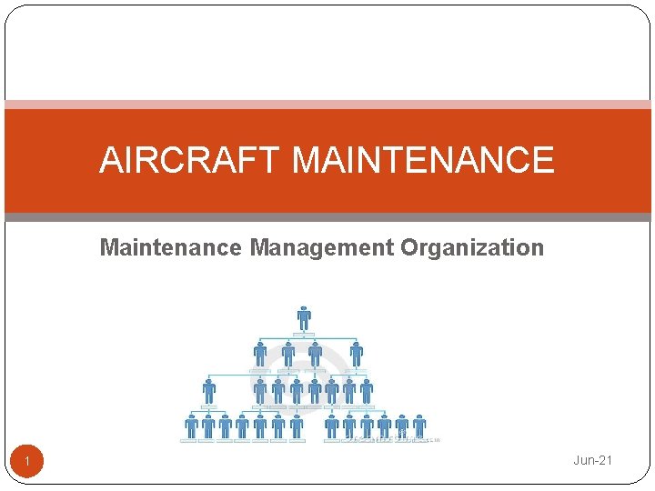 AIRCRAFT MAINTENANCE Maintenance Management Organization 1 Jun 21 