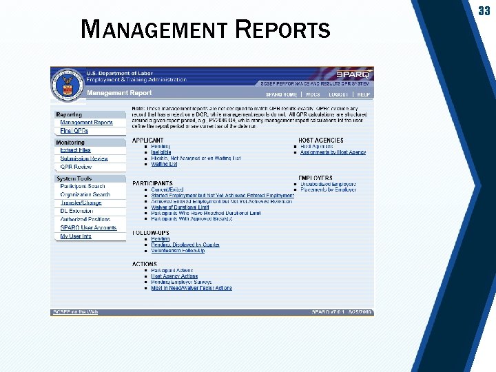 MANAGEMENT REPORTS 33 
