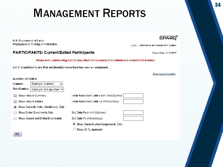 MANAGEMENT REPORTS 34 