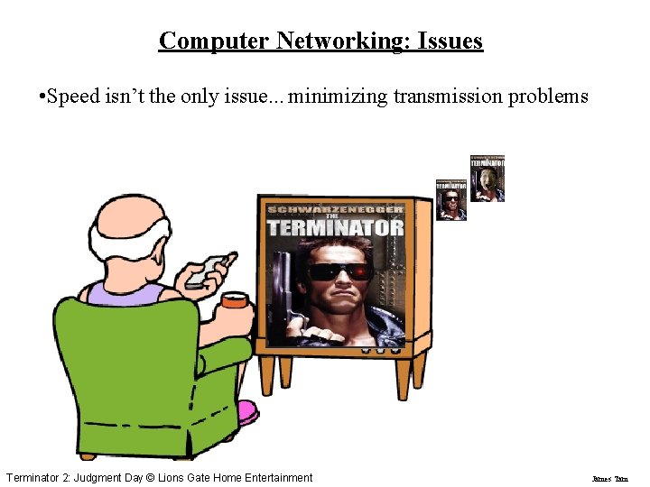 Computer Networking: Issues • Speed isn’t the only issue. . . minimizing transmission problems Computer Networking: Issues • Speed isn’t the only issue. . . minimizing transmission problems