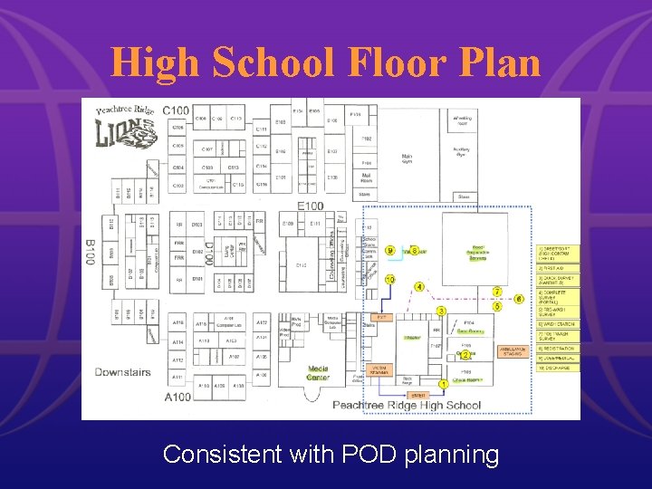 High School Floor Plan Consistent with POD planning High School Floor Plan Consistent with POD planning