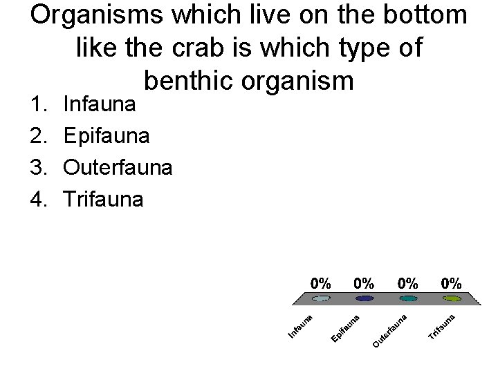 Organisms which live on the bottom like the crab is which type of benthic