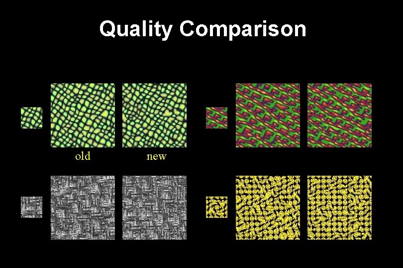 Quality Comparison old new 