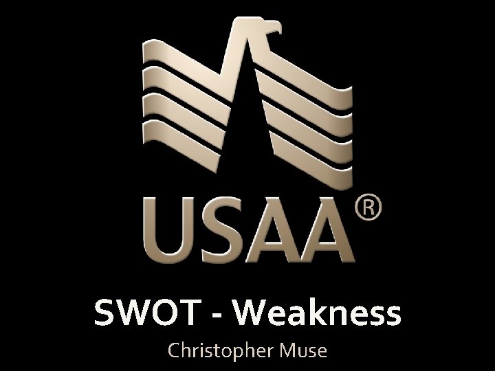 SWOT - Weakness Christopher Muse 