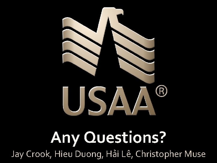 Any Questions? Jay Crook, Hieu Duong, Hải Lê, Christopher Muse 