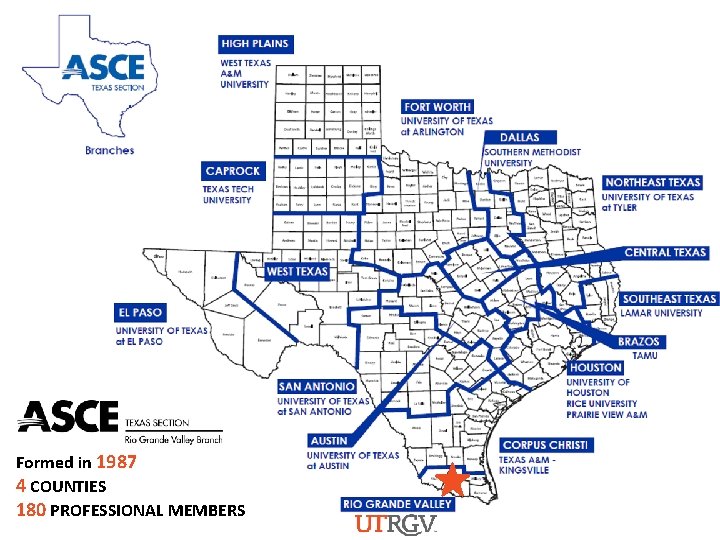 Formed in 1987 4 COUNTIES 180 PROFESSIONAL MEMBERS 