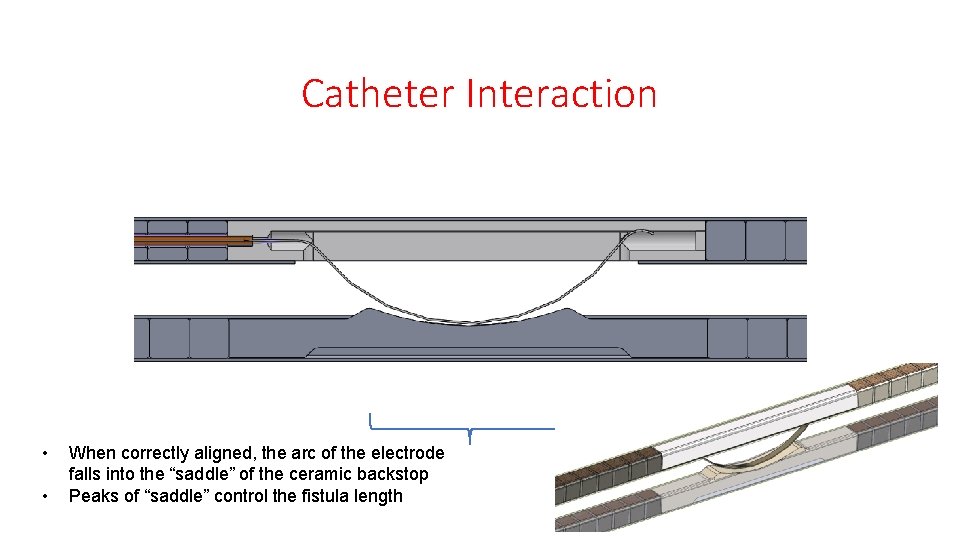 Catheter Interaction • • When correctly aligned, the arc of the electrode falls into Catheter Interaction • • When correctly aligned, the arc of the electrode falls into