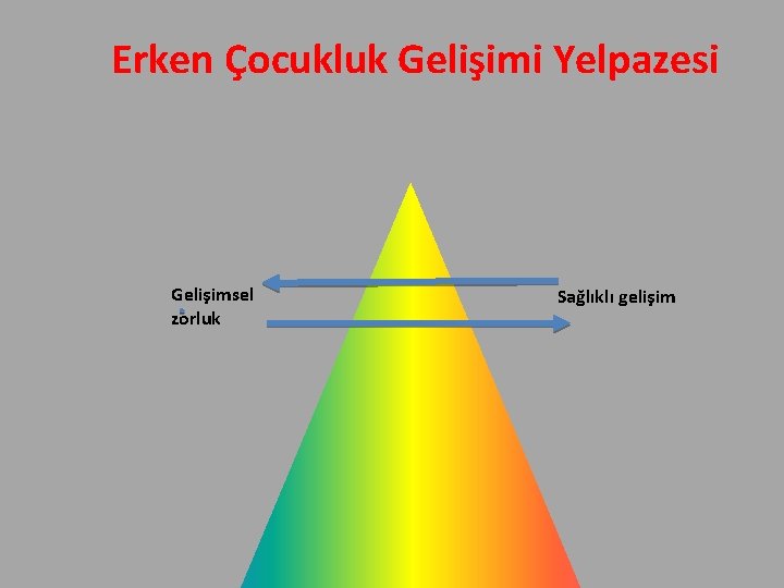 Erken Çocukluk Gelişimi Yelpazesi Gelişimsel zorluk Sağlıklı gelişim 