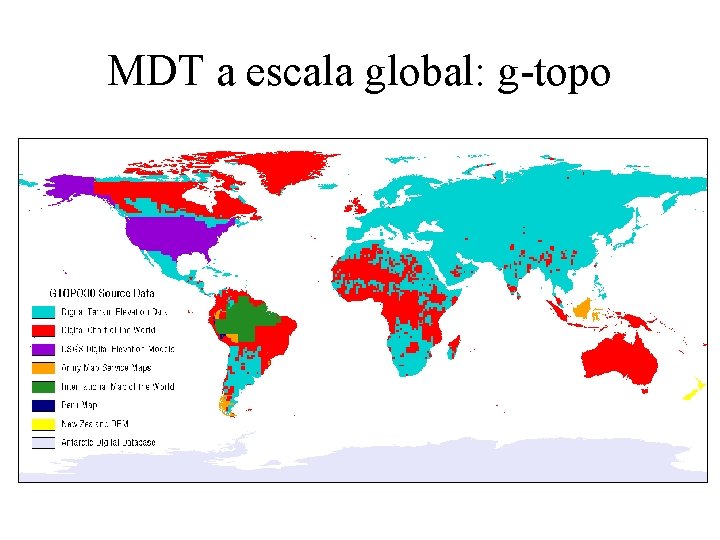 MDT a escala global: g-topo 