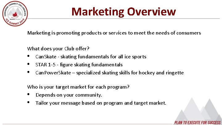 Marketing Overview Marketing is promoting products or services to meet the needs of consumers