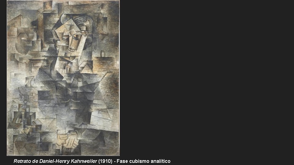 Retrato de Daniel-Henry Kahnweiler (1910) - Fase cubismo analítico 