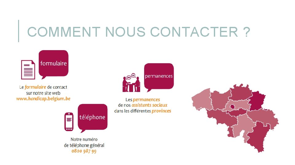 COMMENT NOUS CONTACTER ? COMMENT NOUS CONTACTER ?