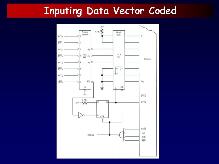 Inputing Data Vector Coded 