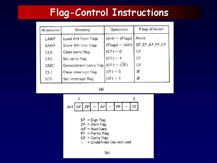 Flag-Control Instructions 