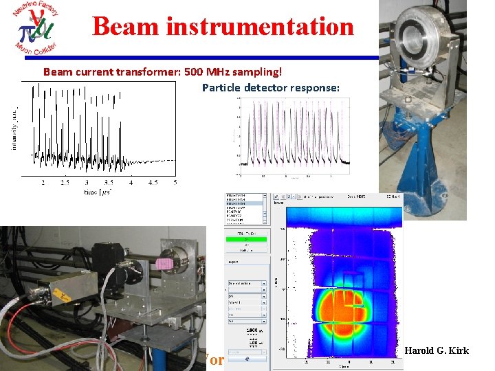 Beam instrumentation Beam current transformer: 500 MHz sampling! Particle detector response: MC Workshop Dec.