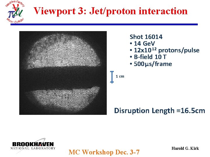 Viewport 3: Jet/proton interaction Shot 16014 • 14 Ge. V • 12 x 10