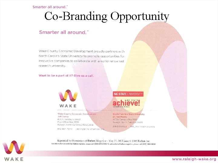 Co-Branding Opportunity 