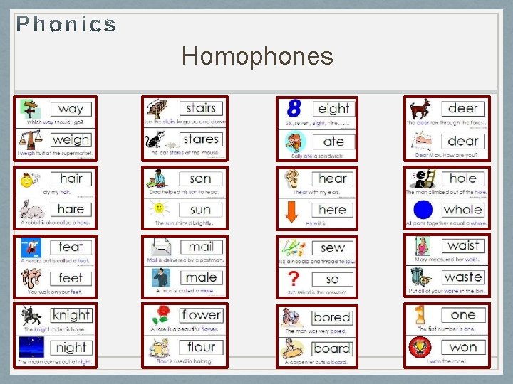 Homophones 