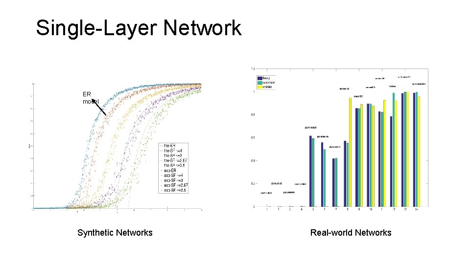 Single-Layer Network ER model Synthetic Networks Real-world Networks 