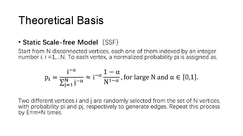 Theoretical Basis • 