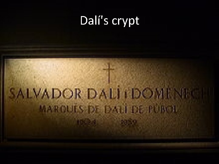 Dalí's crypt 