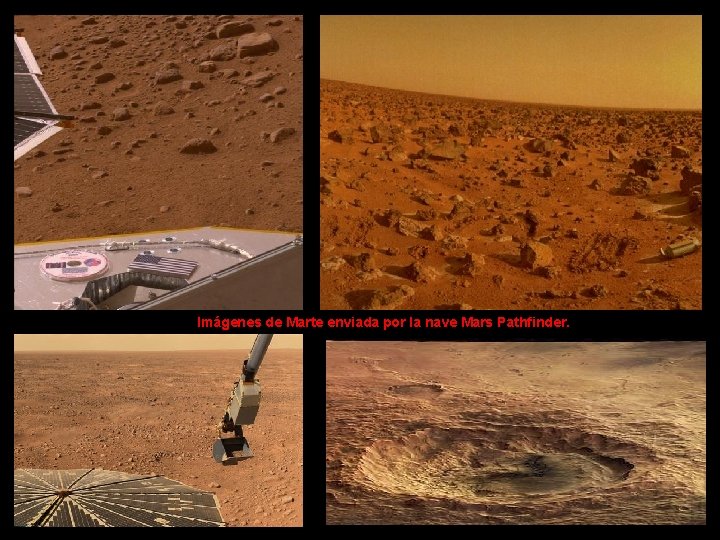 Imágenes de Marte enviada por la nave Mars Pathfinder. 