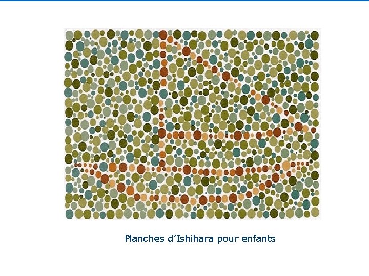 Planches d’Ishihara pour enfants Planches d’Ishihara pour enfants